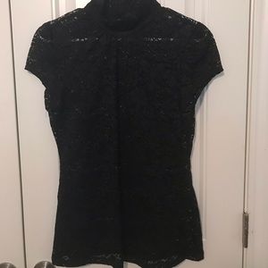 Express Sheer Lace Blouse